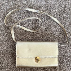 Warren Reed Gold Crossbody Bag